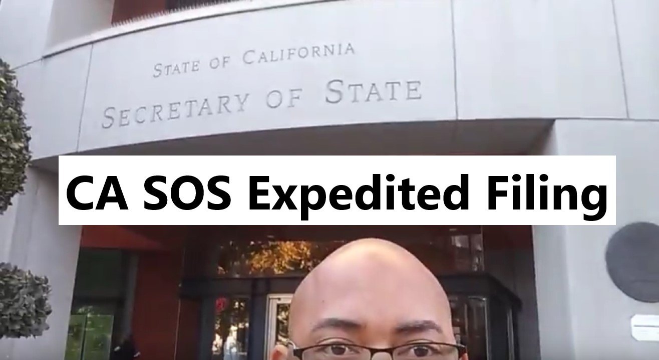 CA SOS Expedited Filing
